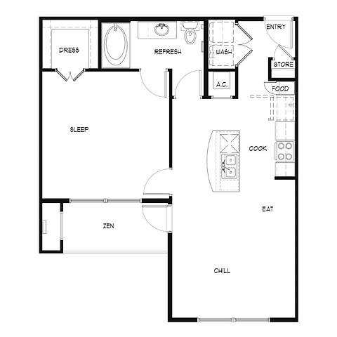 Floorplan A2 layout
