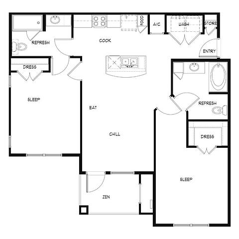 Floorplan B1 layout