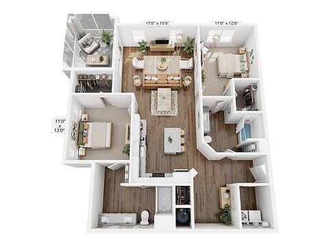 Floorplan B3 layout