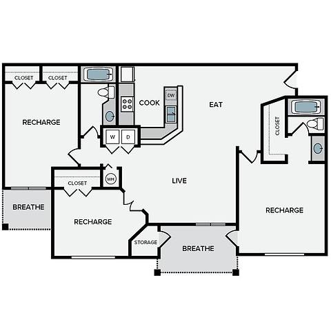 Floorplan Featherwood layout