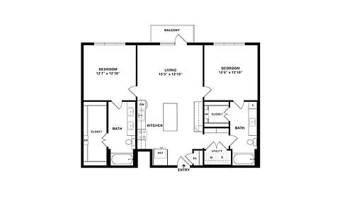 Floorplan Foxglove layout