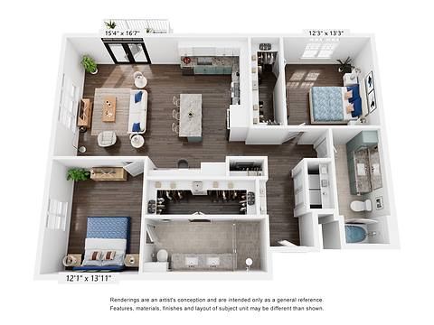 Floorplan Hibiscus layout