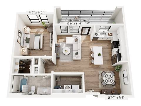 Floorplan A2 layout