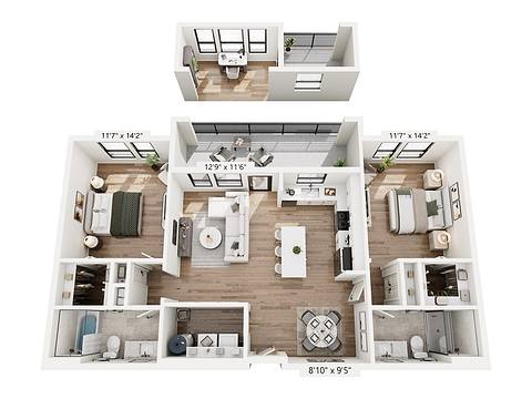 Floorplan B1 layout