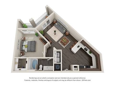 Floorplan A1B layout
