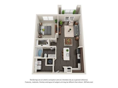 Floorplan A1C layout