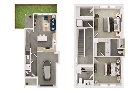 Floorplan B2 - Single Family Home layout