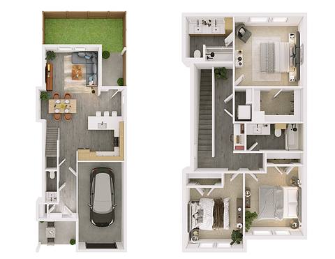 Floorplan C3 - Single Family Home layout