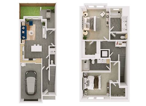 Floorplan B5 - Townhome layout