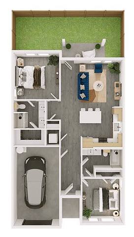 Floorplan B1 - Single Family Home layout