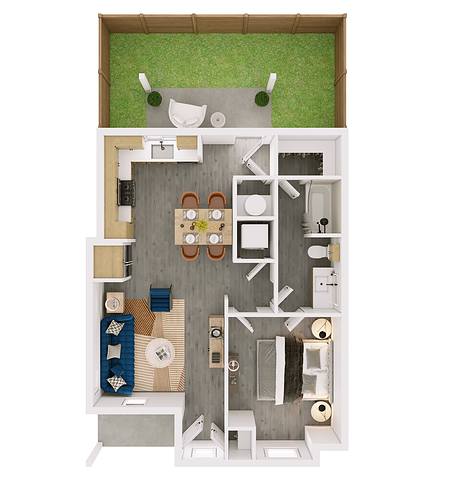 Floorplan A1 - Duet layout