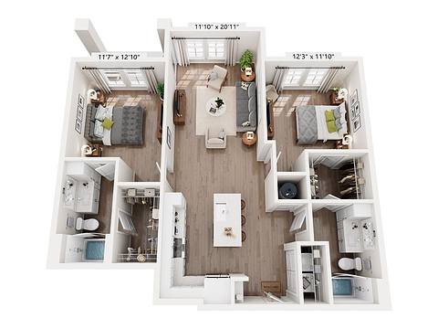 Floorplan B1.1 layout