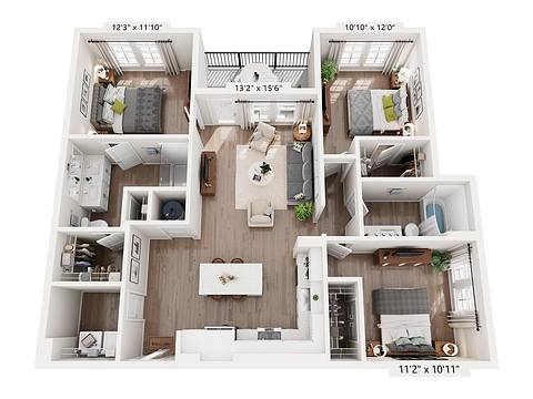 Floorplan C1 layout