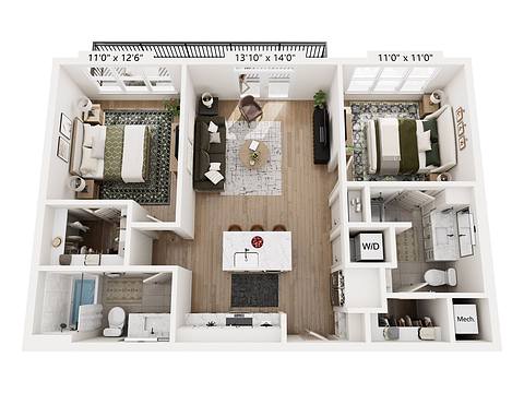 Floorplan B2 layout