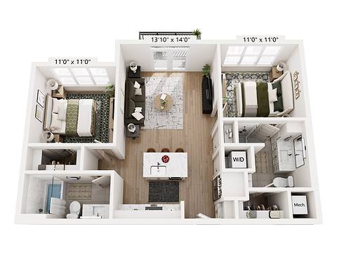Floorplan B1 layout