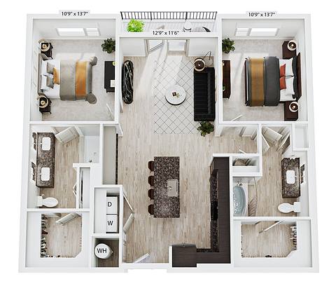 Floorplan B1 layout