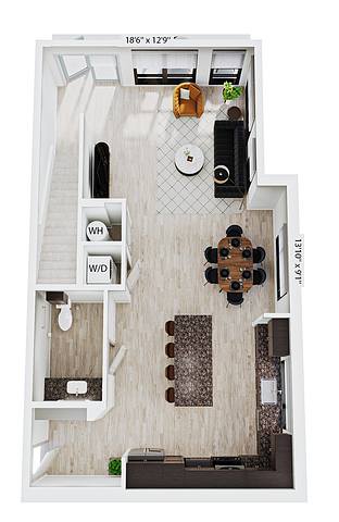 Floorplan THA3 layout