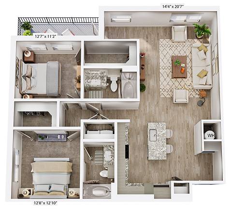Floorplan B2.1 layout