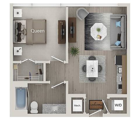 Floorplan Klimt layout