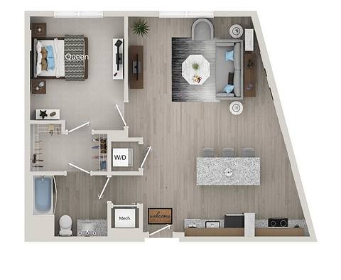 Floorplan Monet layout