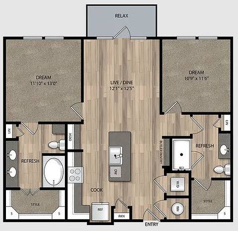 Floorplan B1 layout