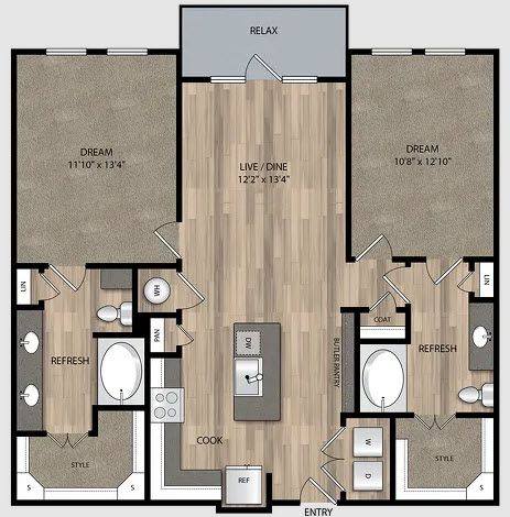 Floorplan B2 layout