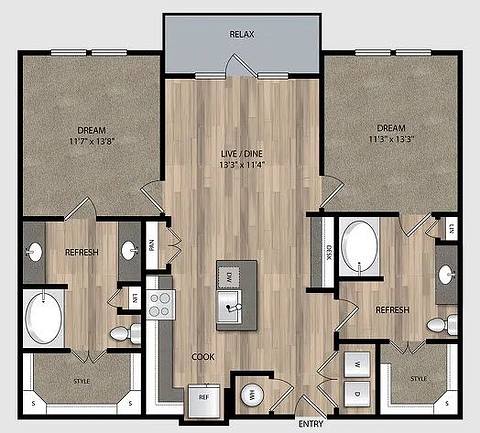 Floorplan B3 layout
