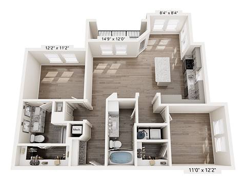 Floorplan B2 layout