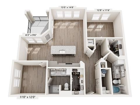 Floorplan B3 layout