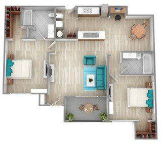 Floorplan B2B layout