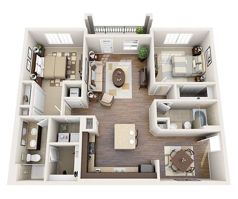 Floorplan B2 layout