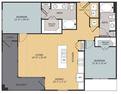 Floorplan B2 layout