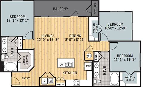 Floorplan C1C layout