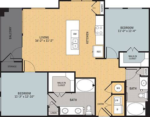 Floorplan B1 layout