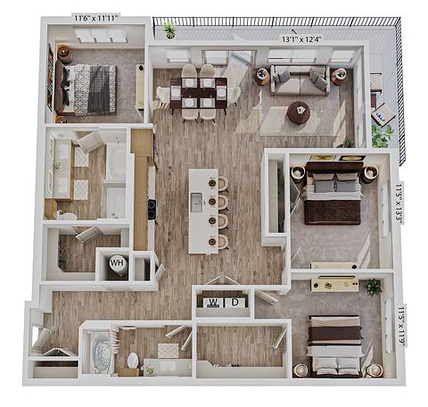 Floorplan C2 layout