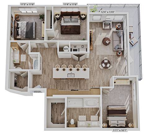Floorplan C1 layout