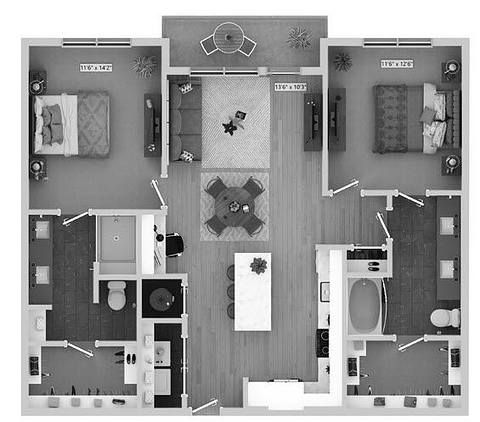Floorplan B3 layout