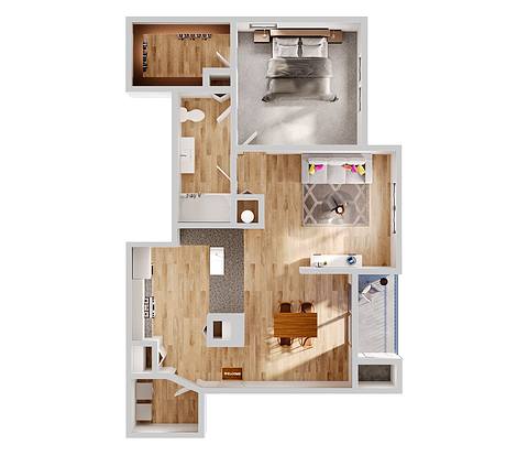 Floorplan Greenway layout