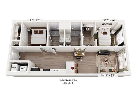 Floorplan 2A layout