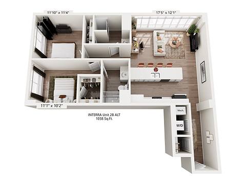 Floorplan 2B layout