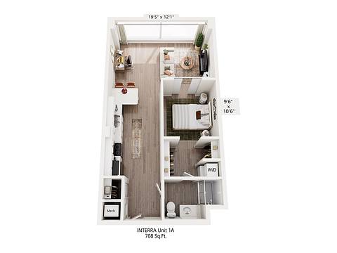 Floorplan 1A layout