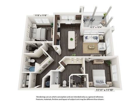 Floorplan Prairie layout