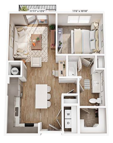 Floorplan A2 - Attainable layout