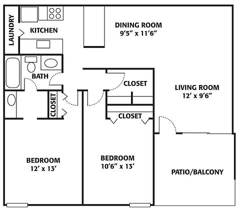 Floorplan Maple layout