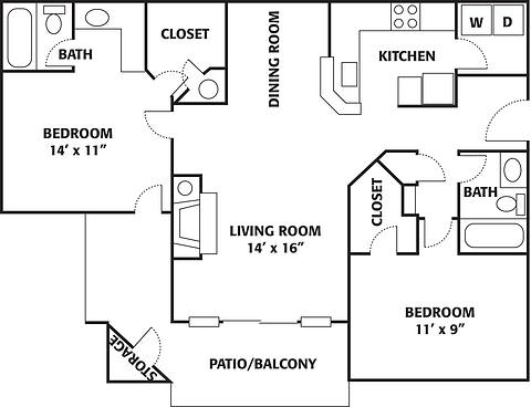 Floorplan B3 layout