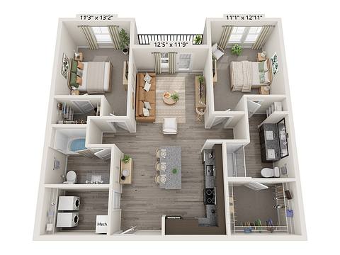 Floorplan B1 layout