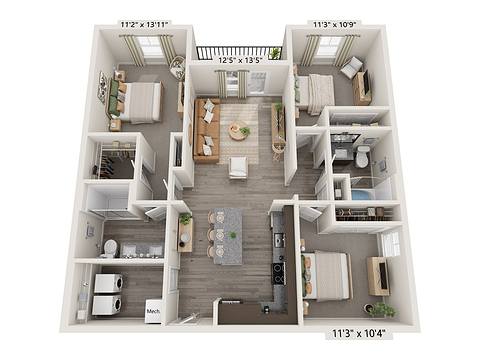 Floorplan C1 layout