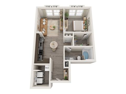 Floorplan AS1 layout