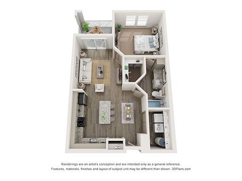 Floorplan A1B layout