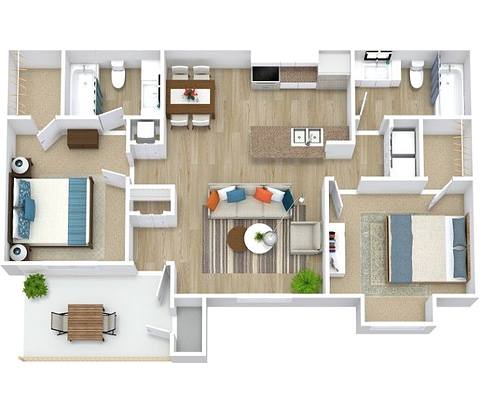 Floorplan Fenwick layout